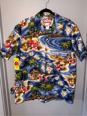 🌺 Vintage RJC Men’s Hawaiian Shirt